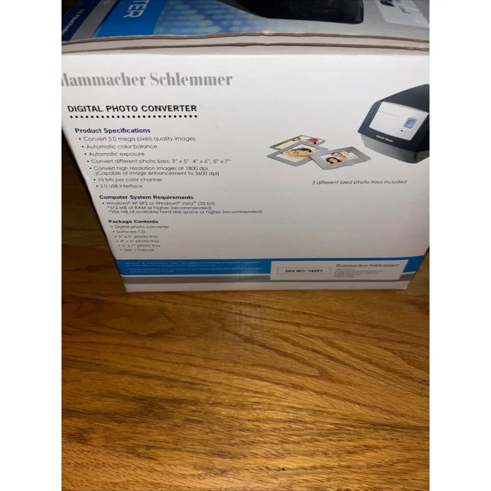 Hammacher Schlemmer Digital Photo Converter - Open Box New Condition